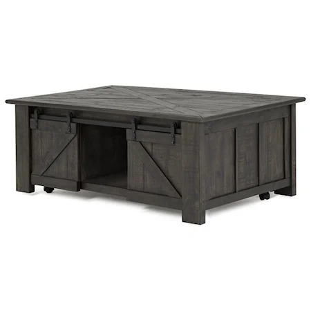 Rectangular Cocktail Table with Lift Top